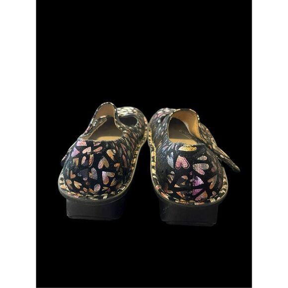 Alegria Womens Multicolor Paloma Hearts Leather Mary Jane Shoes Size 38 - Picture 6 of 10